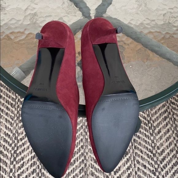 Wine Suede Pumps - Picture 5 of 5